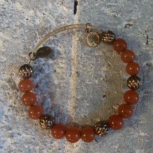 Alex and Ani beaded bracelet- orange